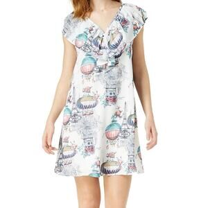 Maison Jules‎ Ruffle Flounce Dress S Paris Travel Cottage Coquette Art To Wear